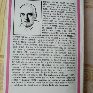 Acaso no matan a los caballos?